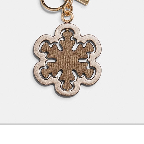 ❄️COACH LEATHER SNOW ❄️ FLAKE❄️ - Picture 3 of 9